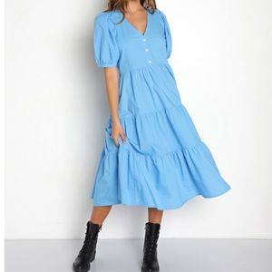 Levi's Eileen Midi Dress Bonnie Blue Boonie Blue